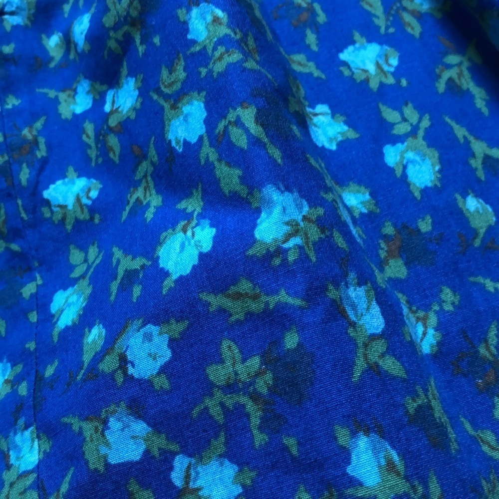 Taylor Swift Madewell Floral Rosette Blue Dress 2 - Picture 8 of 9